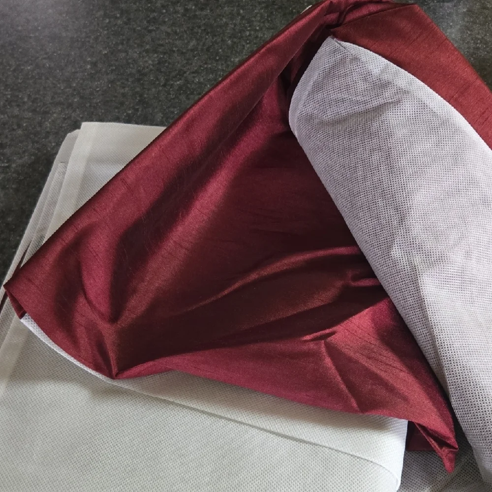 Lancaster Red Accent Bed Skirt.